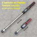 VANPO Digital Torque Wrench, 2Pcs 3/8" (3.1-62.7Ft.lb/4.2-85Nm) & 1/2" (14.7-295Ft.lb/20-400Nm) Electronic Torque Wrench Set with Buzzer, LED Indicator, Preset Value, Data Storage for Bike, Moto, Car